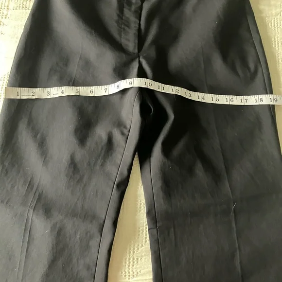 TALBOTS Black Slightly Flare Leg Mid Rise Trouser Size 6P - Picture 11 of 12